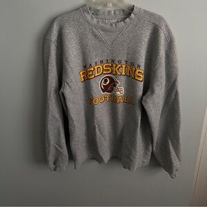 Vintage Washington Redskins sweatshirt medium gray mens Y2K Reebok Retro